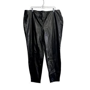 Zac & Rachel pleather leggings‎ womens 2X rocker rockabilly punk emo goth rave